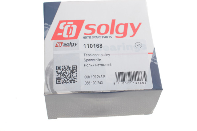 Ролик натягувача ременя ГРМ 110168 Solgy
