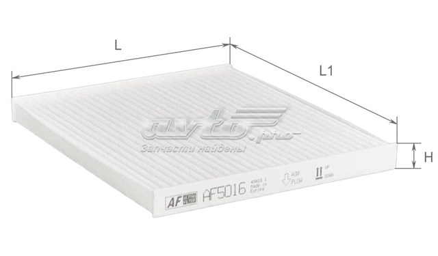 Купити AF5016 Alpha Filter Фільтр салону вугільний
