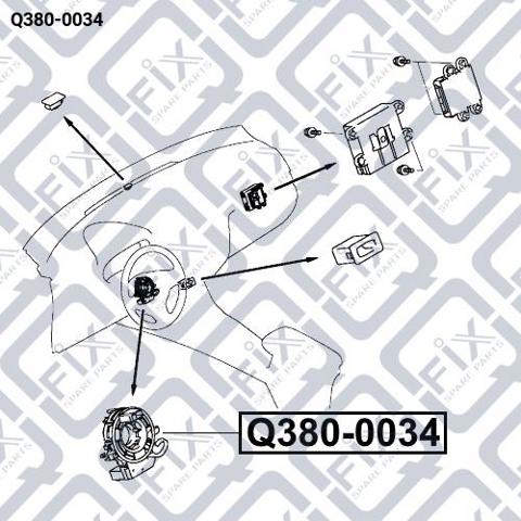 Q3800034 Q-fix Шлейф Airbag