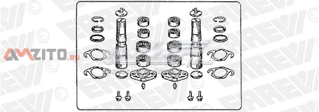 Ремкомплект шкворня поворотного кулака 711986 Errevi
