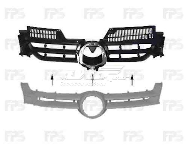 Облицювання радіатора FPS FP7402990 ціна, від 16.58 USD