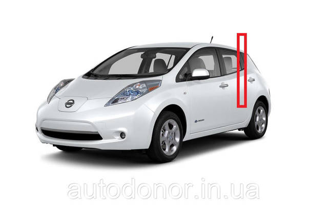  Скло-кватирка двері, задній, лівою Nissan LEAF 