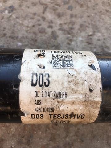 Піввісь права 49501D7050 Hyundai/Kia