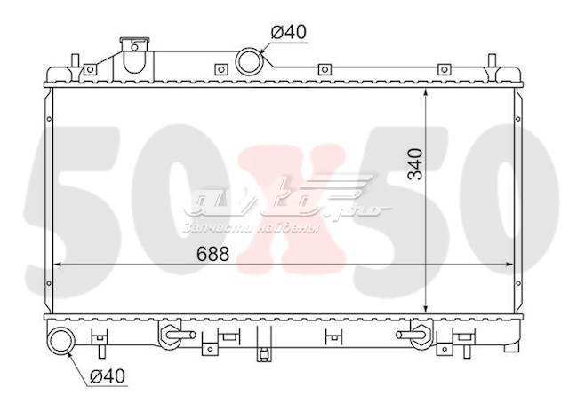 Радіатор основний SAT SB0005BL ціна, від 88.91 USD
