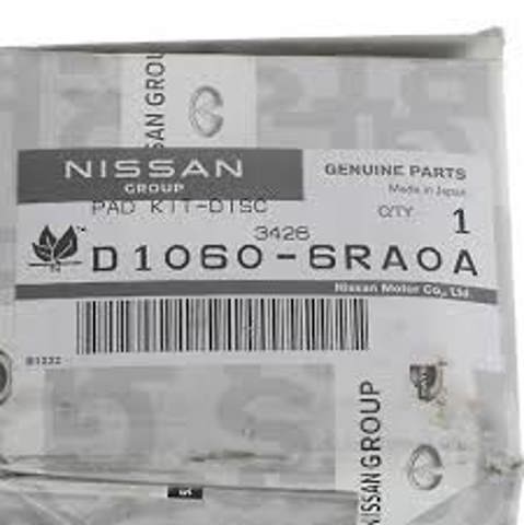 D10606RA0A Nissan/Infiniti Передні гальмівні колодки