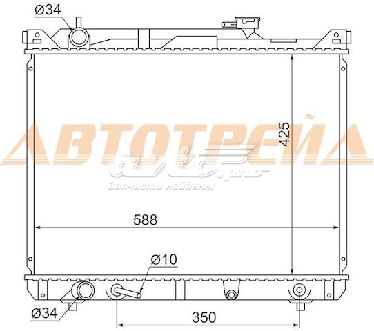 Радіатор основний SAT SK00041 ціна, від 81.55 USD