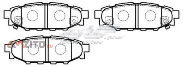Задні гальмівні колодки HSB HP8433 ціна, від 20.44 USD