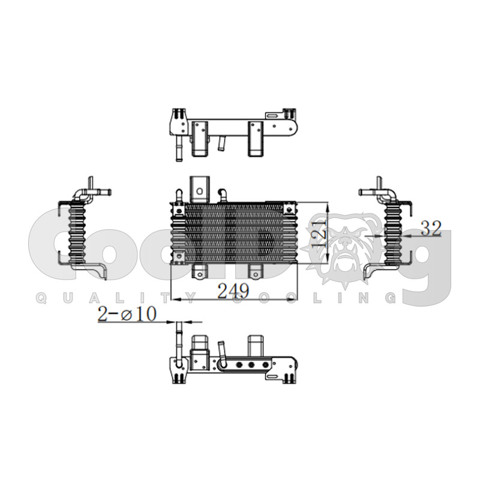 CLD8105 Cooldog Радіатор охолодження, АКПП