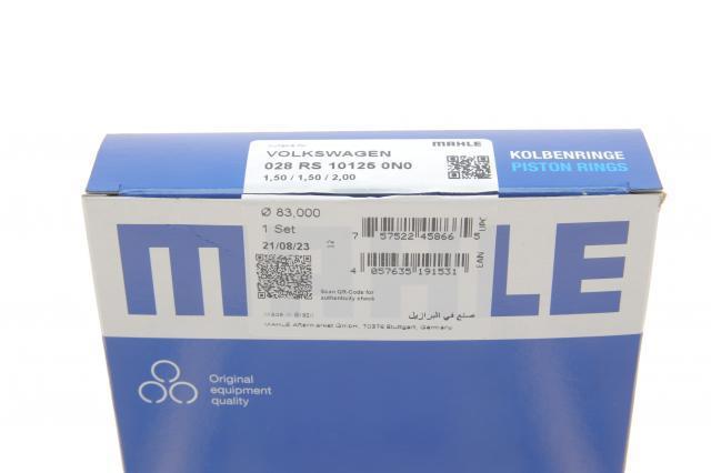 Кільця поршневі на 1 циліндр, STD. Mahle Original 028RS101250N0 ціна, від 33.38 USD
