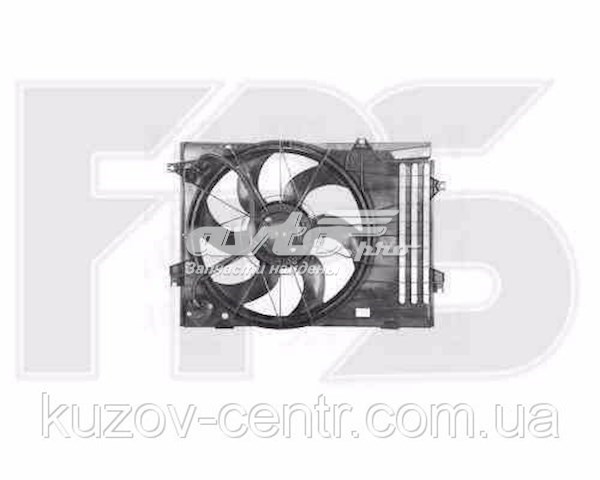 Купити FP32W97 FPS Дифузор радіатора охолодження, в зборі з двигуном і крильчаткою