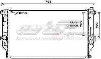 радіатор охолодження двигуна PL012985 радіатор охолодження двигуна PL012985