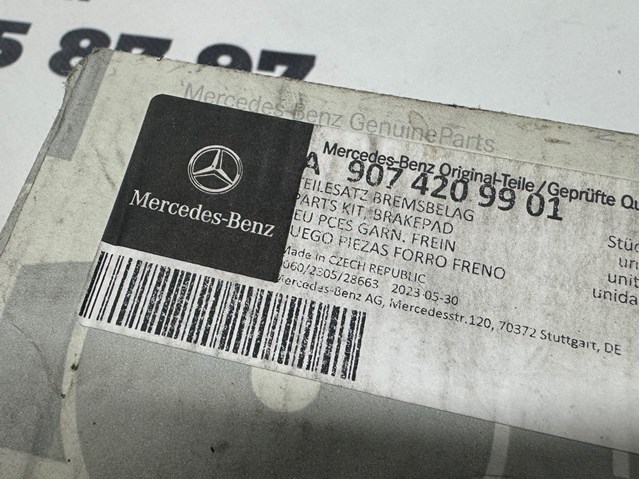 Гальмівні колодки Mercedes A9074209901 ціна, від 99.35 USD