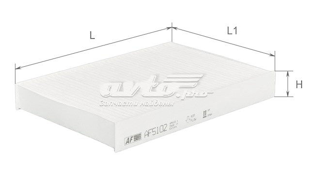 AF5102 Alpha Filter Внутрішньосалонний фільтр