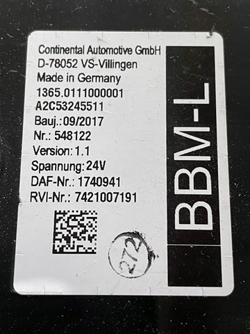  DAF 1740941 ціна, від 140.92 USD