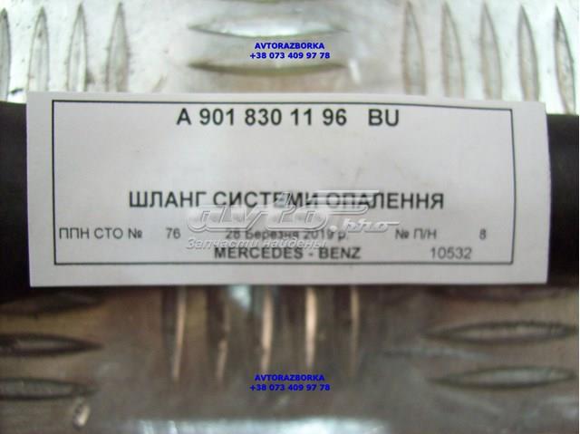 9018301196 Mercedes шланг/патрубок системи охолодження