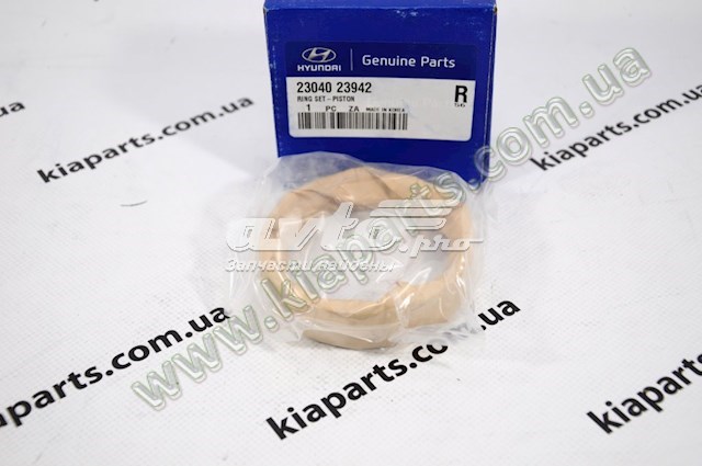 Кільця поршневі комплект на мотор, 1-й ремонт (+0,25) Hyundai/Kia 2304025921 ціна, від 89.01 USD