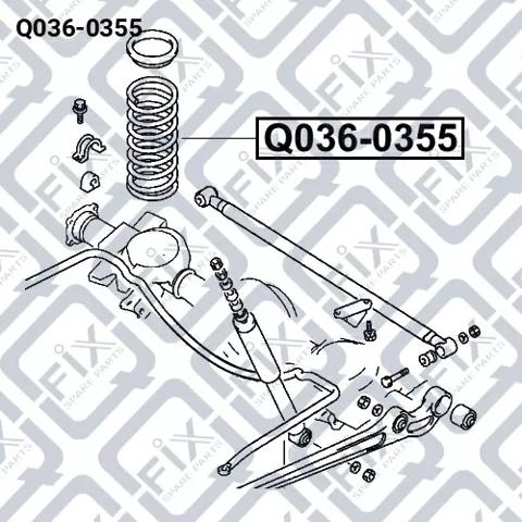 Пружина задня Q-fix Q0360355 ціна, від 43.33 USD
