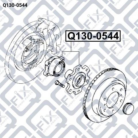 Маточини задніх коліс Q-fix Q1300544 ціна, від 67.13 USD