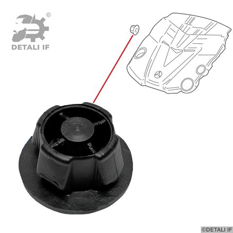 Купити DF16596 Detali IF Подушка декоративної кришки двигуна