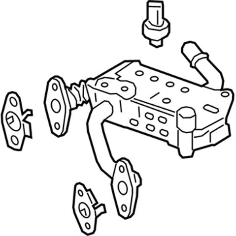 LB5Z9F464C Ford Радіатор системи EGR рециркуляції вихлопних газів