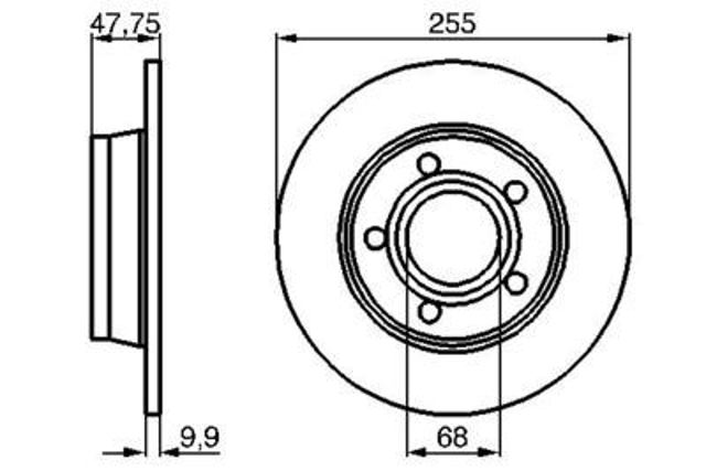 Задні дискові гальма Bosch 986478480 ціна, від 28.00 USD