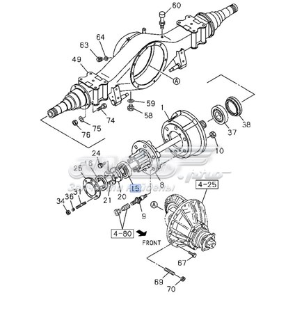 Купити 5876101390 Isuzu Підшипник маточини задньої, зовнішній