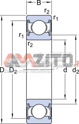 Підшипник КПП 62062RS1C3 SKF