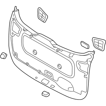 Обшивка-облицювання кришки багажника KIA Sedona (YP) (Кіа Sedona)