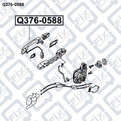 Q3760588 Q-fix Ручка передніх дверей, зовнішня