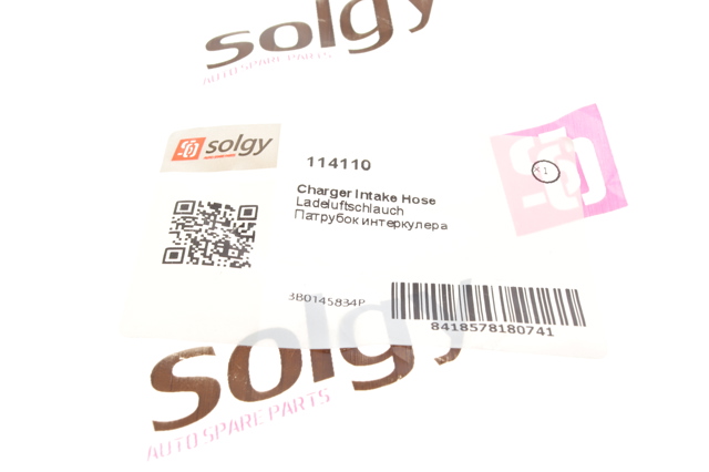114110 Solgy Патрубок повітряний, вихід з турбіни (наддув)