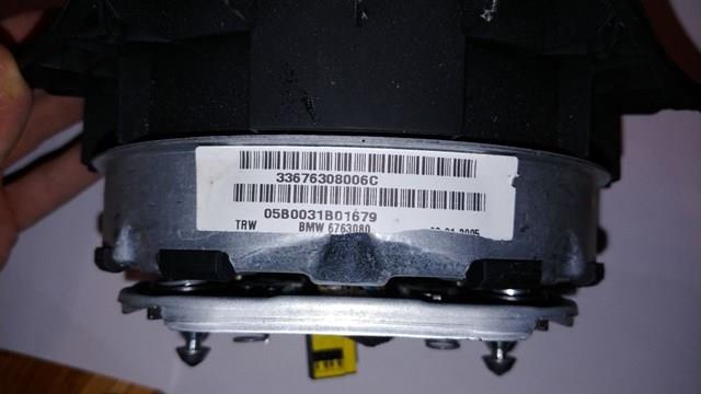 6763080 BMW Подушка безпеки, водійська, AIRBAG