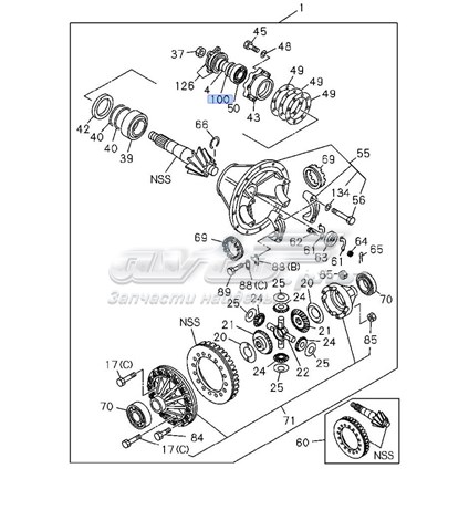 Сальник хвостовика 1096256370 Isuzu