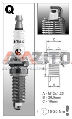 Свіча запалювання QR15LC1 Brisk