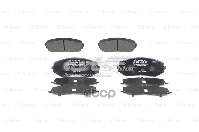 986494241 Bosch Передні гальмівні колодки