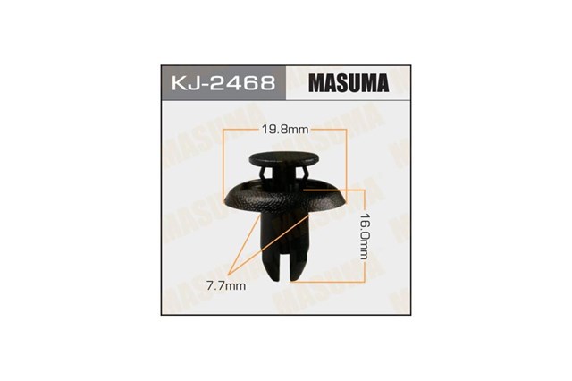 KJ2468 Masuma Кліпса бампера переднього