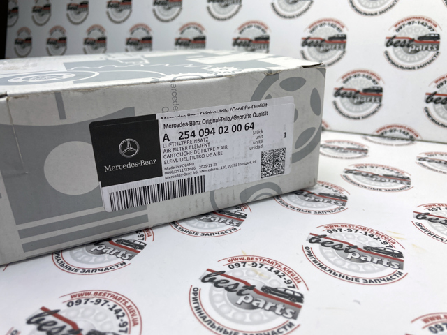 Купити A254094020064 Mercedes Автомобільний фільтр повітря