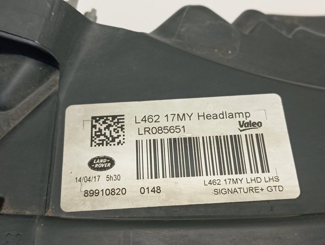 LR144922 Land Rover Фара ліва передня
