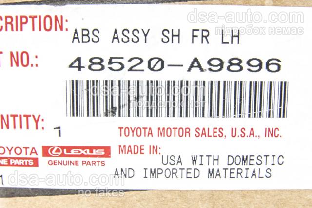48520A9896 Toyota Ліва передня стійка