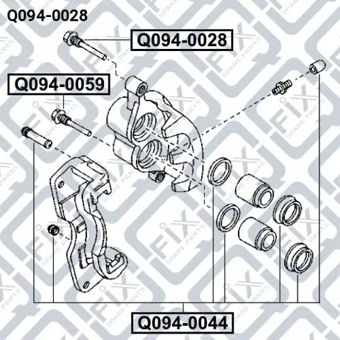 Купити Q0940028 Q-fix Направляюча супорту заднього