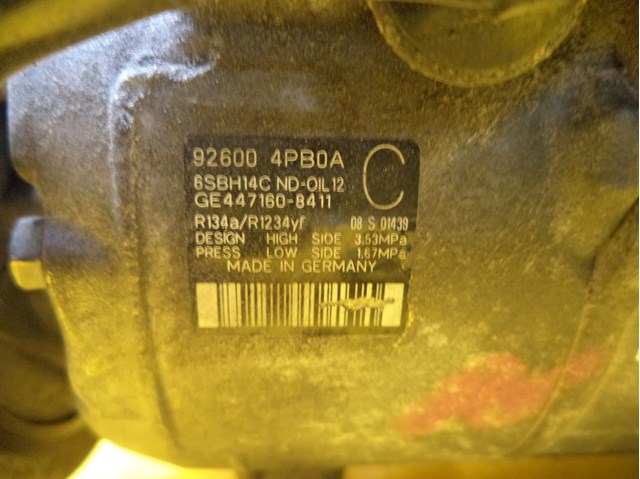 Купити 926004PB0A Nissan/Infiniti Компресор кліматичної установки