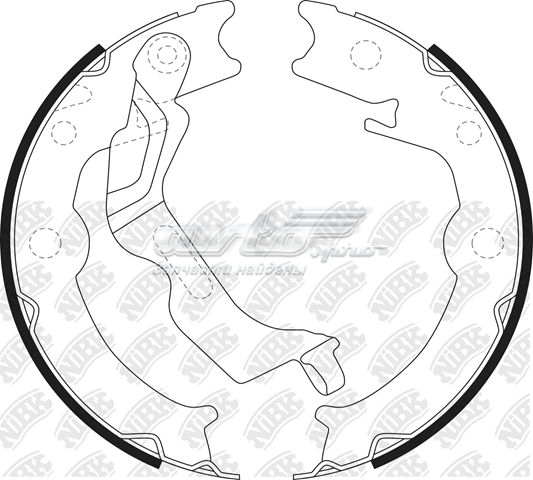 Колодки ручника FN0658 Nibk