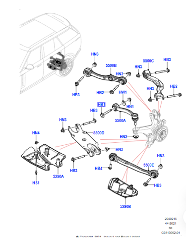LR152827 Land Rover 