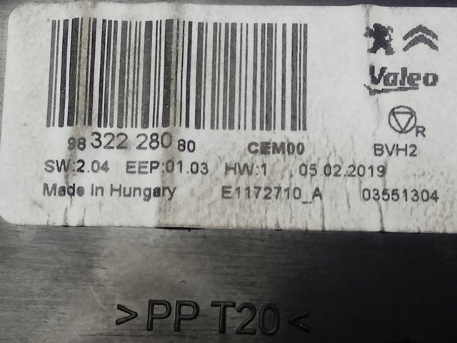  Peugeot/Citroen 9832228080 ціна, від 15.02 USD