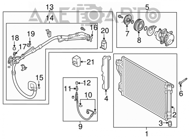 Конденсатор кондиціонера Hyundai/Kia 976063S161 ціна, від 115.19 USD