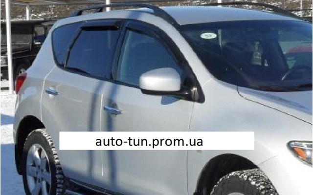  Дефлектор-обтікач (вітровики) на скло дверей, комплект 4 шт. Nissan Murano 