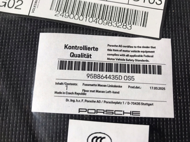Купити 95B864435DOS5 Porsche 