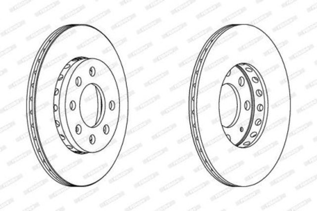 Диск переднього гальма Ferodo DDF1161C ціна, від 18.48 USD