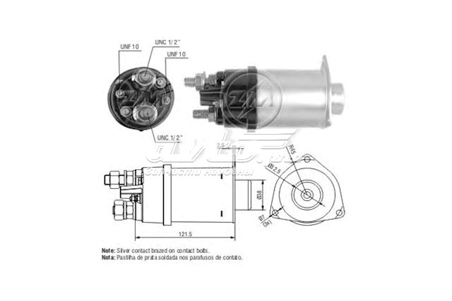 Втягуюче реле стартера 4780974 Iveco