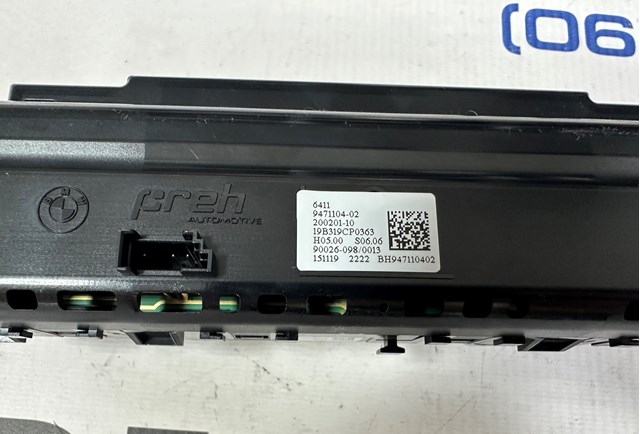 Блок управління режимів опалення / кондиціонування BMW 64119371462