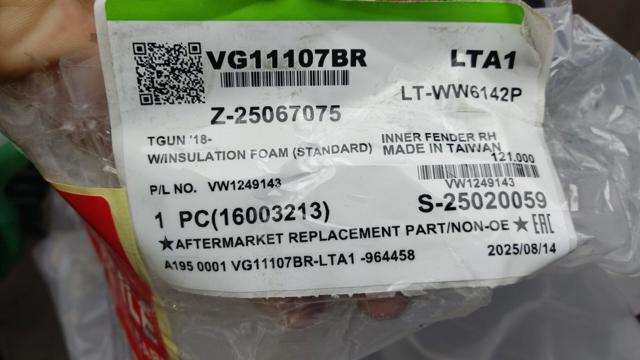 Купити PVG11180AR Signeda Підкрилок передній правий
